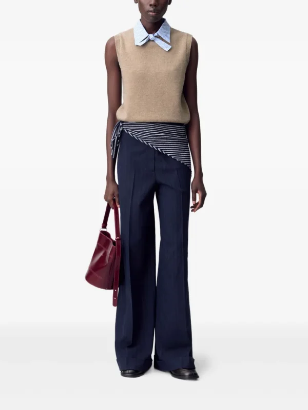 Sleeveless Wool Top - Image 2