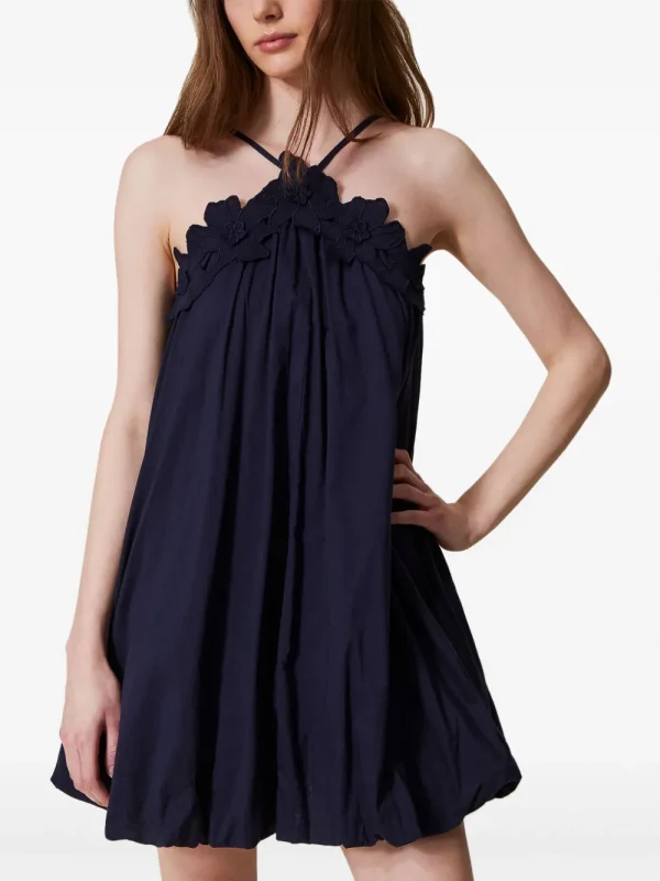 Floral-Appliqué Dress - Image 2
