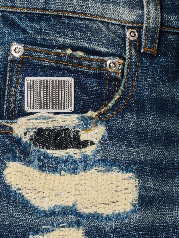 Distressed Straight-Leg Jeans - Image 5
