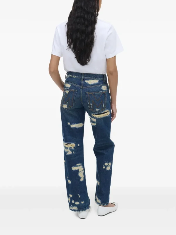 Distressed Straight-Leg Jeans - Image 4