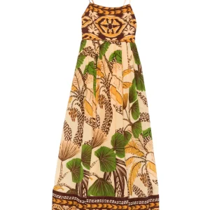 Foliage Sketch Maxi Dress