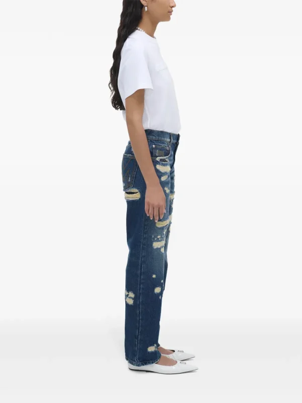 Distressed Straight-Leg Jeans - Image 3