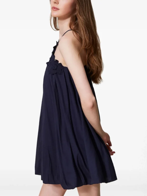 Floral-Appliqué Dress - Image 3