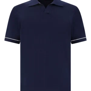 Fine-Knit Cotton Polo Shirt