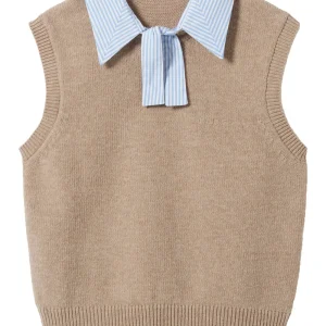 Sleeveless Wool Top