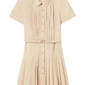 Pleated Mini Dress