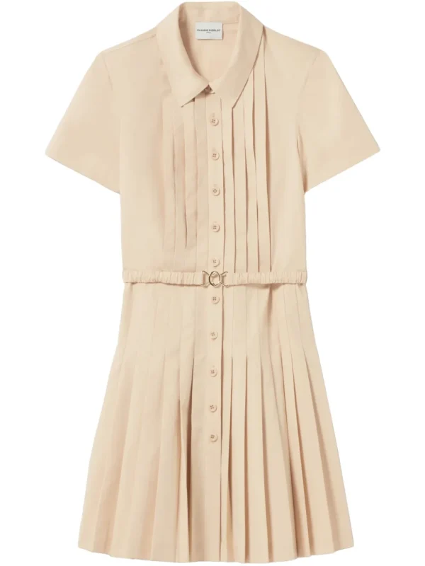 Pleated Mini Dress