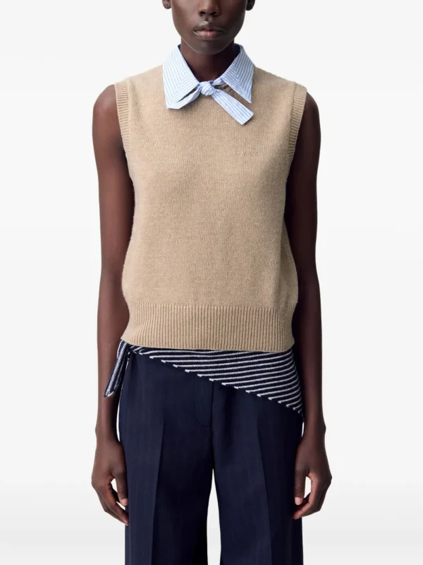 Sleeveless Wool Top - Image 5
